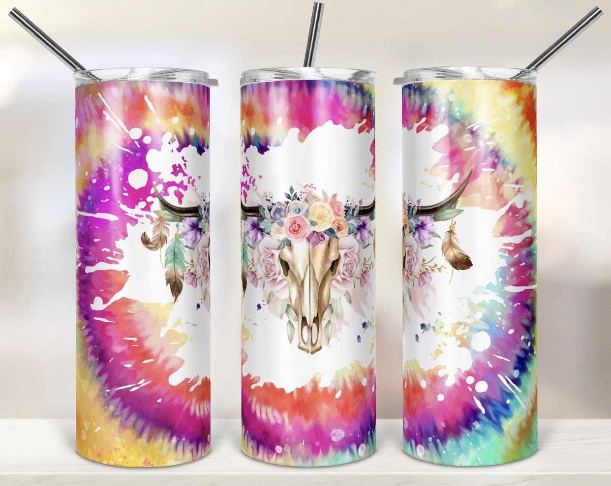 Rainbow Bull Tumbler-Stay Foxy Boutique, Florissant, Missouri