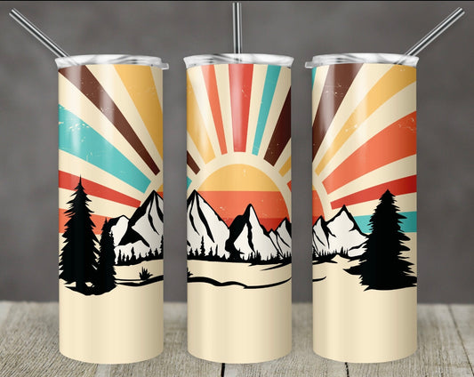 Rainbow Of Mountains Tumbler