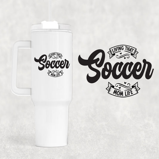 Soccer 40 oz Tumbler Preorder 4 wk tat