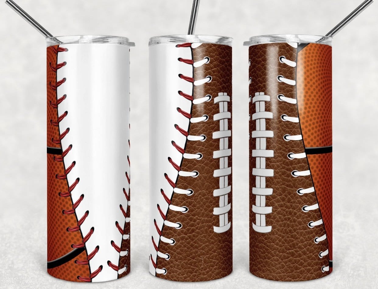 Sports Balls Tumbler-Stay Foxy Boutique, Florissant, Missouri