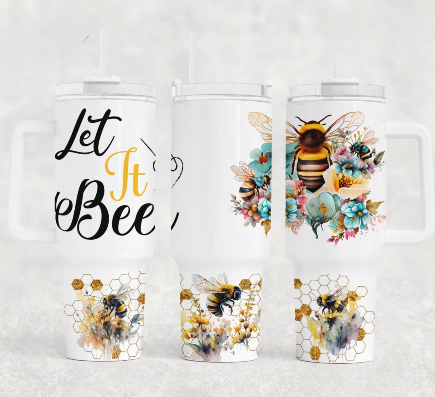 Let It Bee 40 oz Tumbler Preorder 4 wk tat