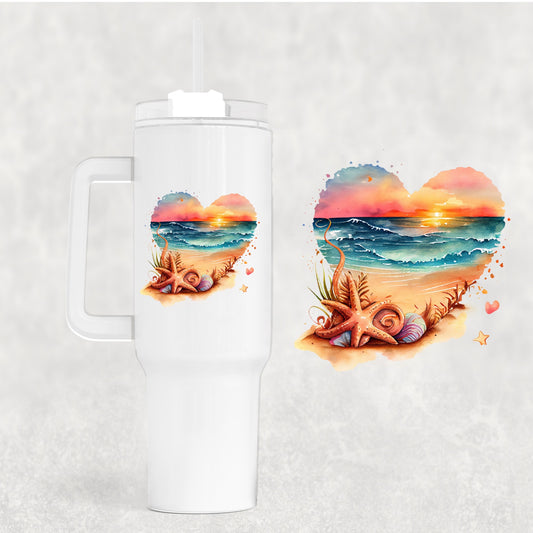 Beach Scene 40 oz Tumbler Preorder 4 wk tat