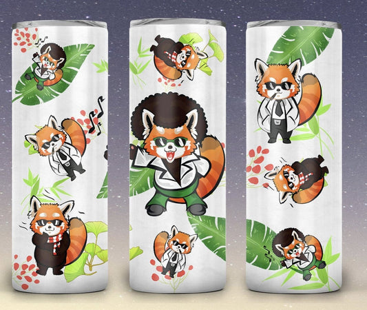 Disco Red Panda Tumbler-Stay Foxy Boutique, Florissant, Missouri