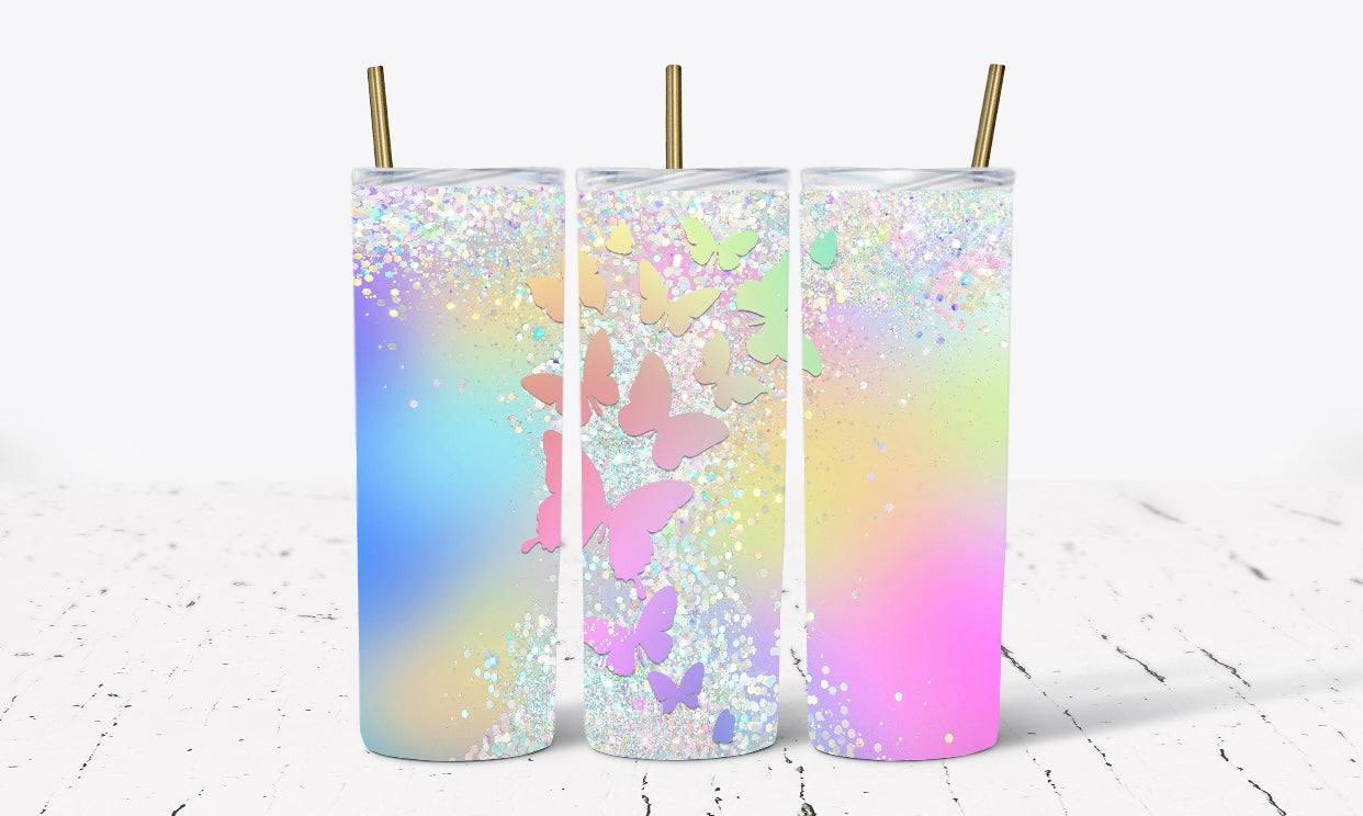 Butterflies Sparkles Tumbler