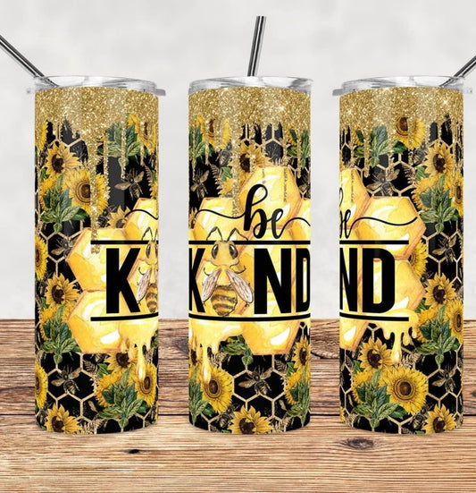 Sunflower Be Kind Tumbler